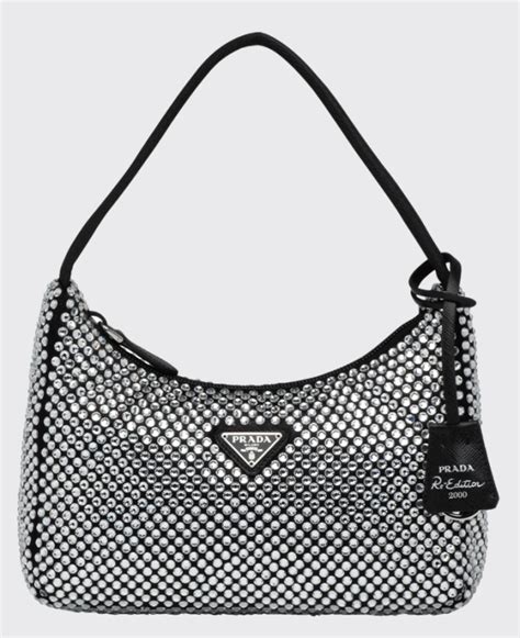 prada rhinestone bag re edition|prada black rhinestone bag.